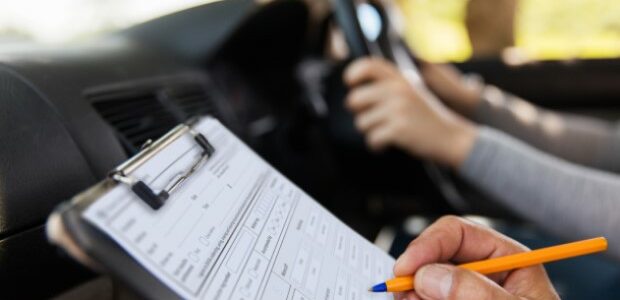 Taking mock driving tests